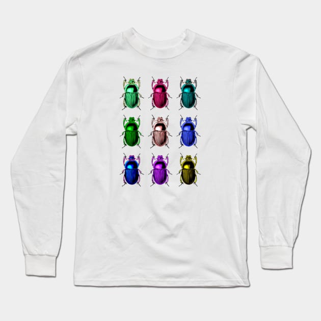 Cosmic Scarabs Long Sleeve T-Shirt by TheDaintyTaurus